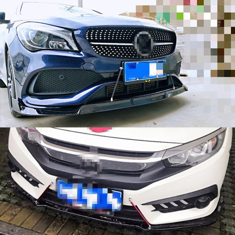 2 PCS Car Modification Adhesive Surrounded Rod Lever Front and Rear Bars Fixed Front Lip Back Shovel, Length: 20cm(Black) - Trunk & Bumper Accessories by PMC TechLife | Online Shopping South Africa | PMC TechLife | Buy Now Pay Later Mobicred