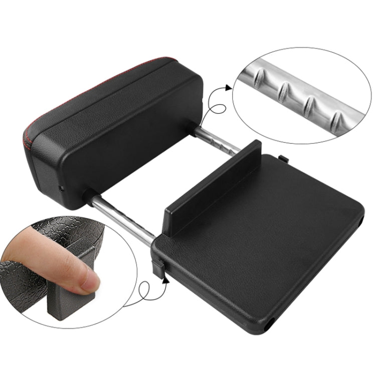 2 PCS Universal Car PU Leather Wrapped Armrest Box Cushion Car Armrest Box Mat with Storage Box (Black White) - Stowing Tidying by PMC TechLife | Online Shopping South Africa | PMC TechLife | Buy Now Pay Later Mobicred