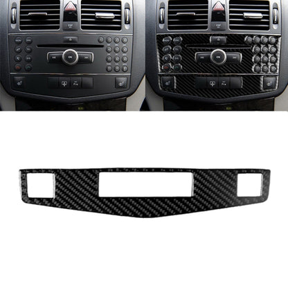 Car Carbon Fiber Center Console Panel Decorative Sticker for Mercedes-Benz W204 C Class 2007-2010 - Car Interior Mouldings by PMC Jewellery | Online Shopping South Africa | PMC Jewellery | Buy Now Pay Later Mobicred