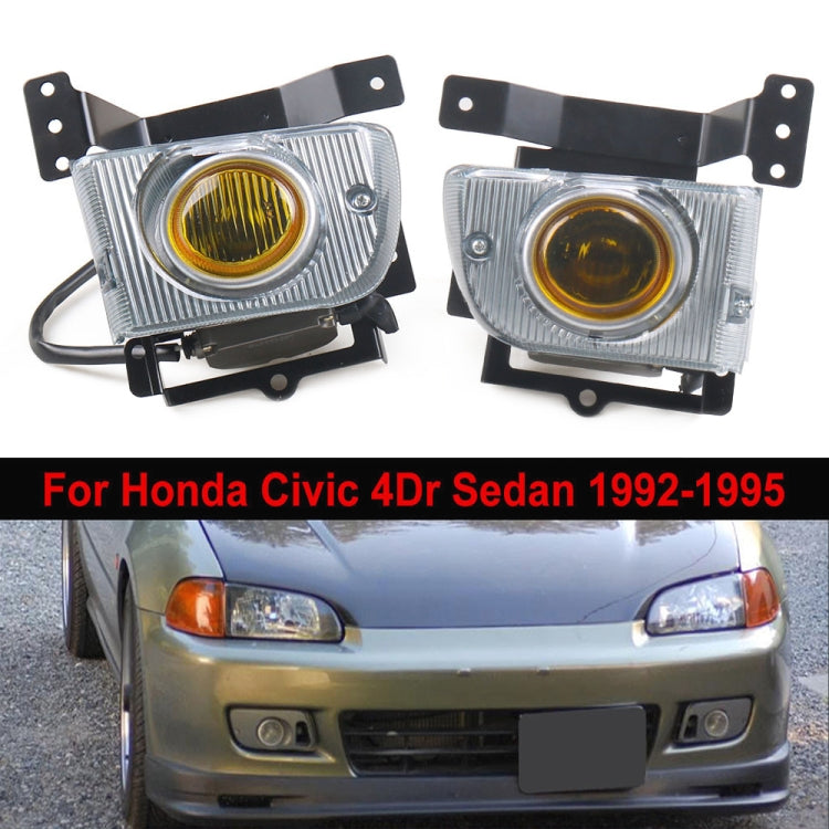 For Honda Civic 4-door 1992-1995 Car Front Fog Lamp with Switch Button - Fog / Driving Lights by PMC Jewellery | Online Shopping South Africa | PMC Jewellery | Buy Now Pay Later Mobicred