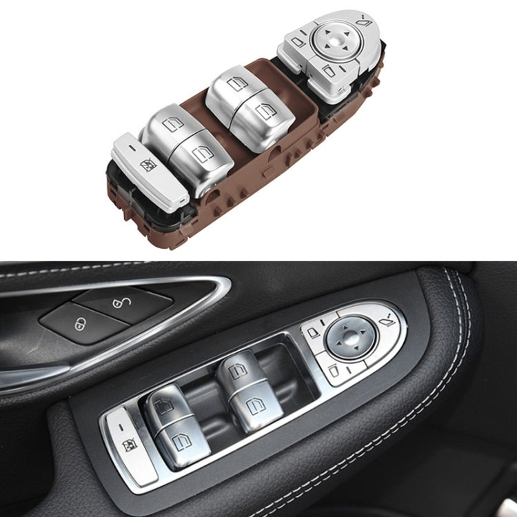 Car Auto Electronic Window Master Control Switch Button for Mercedes-Benz C Class W205 2015-2021 (Brown) - Car Switches by PMC Jewellery | Online Shopping South Africa | PMC Jewellery