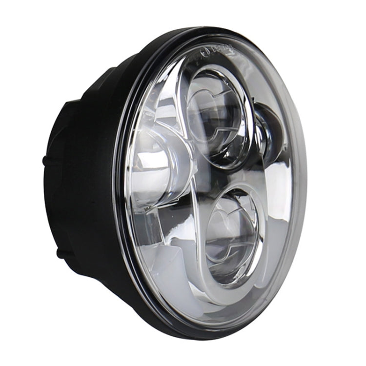 5.75 inch DC12V 6000K-6500K 40W Car LED Headlight for Harley(Silver) - Work Lights by PMC Jewellery | Online Shopping South Africa | PMC Jewellery | Buy Now Pay Later Mobicred