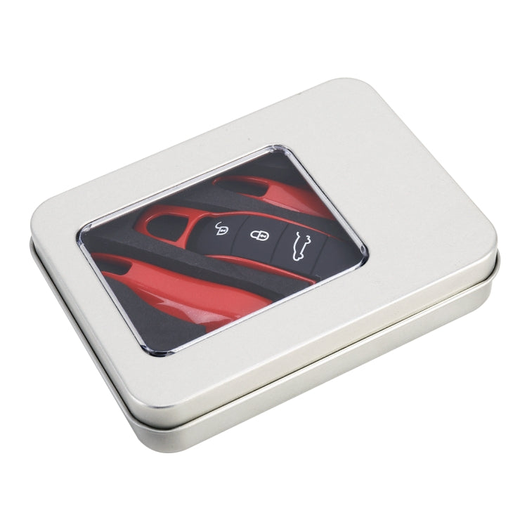 Car Plastic Key Shell Key Case for Porsche (Red) - Car Key Cases by PMC TechLife | Online Shopping South Africa | PMC TechLife