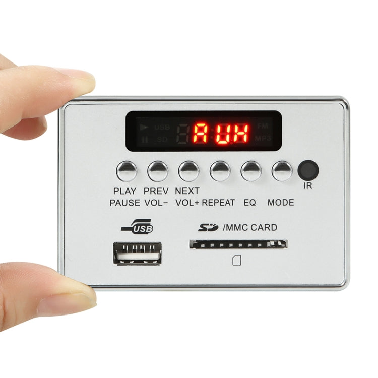 Car 5V Audio MP3 Player Decoder Board FM Radio SD Card USB AUX, with Bluetooth / Remote Control(Silver Grey) - Car MP3 & MP4 & MP5 by PMC TechLife | Online Shopping South Africa | PMC TechLife | Buy Now Pay Later Mobicred