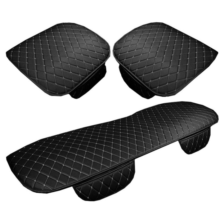 Car Seat Cushion Universal Simple Seat Cover Anti-slip Mat Auto Accessories (Black White) - Seat Accessories by PMC Jewellery | Online Shopping South Africa | PMC Jewellery | Buy Now Pay Later Mobicred