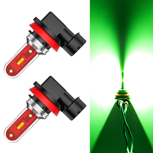 2 PCS H8 / H11 DC9-24V 7W 1200LM IP65 Car LED Fog Light (Green Light) - Fog / Driving Lights by PMC Jewellery | Online Shopping South Africa | PMC Jewellery | Buy Now Pay Later Mobicred