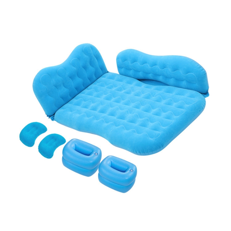 Universal Car Travel Inflatable Mattress Air Bed Camping Back Seat Couch with Head Protector + Wide Side Baffle (Baby Blue) - Seat Accessories by PMC Jewellery | Online Shopping South Africa | PMC Jewellery | Buy Now Pay Later Mobicred