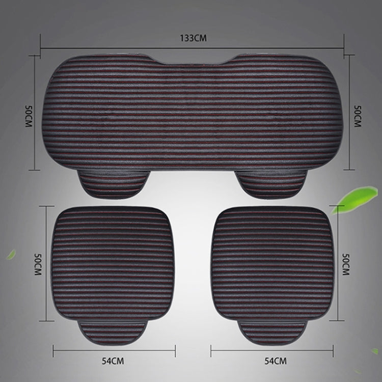 3 in 1 Car Seat Cushion Free Binding Half Inclusive Seat Mat Set (Black) - Seat Accessories by PMC Jewellery | Online Shopping South Africa | PMC Jewellery | Buy Now Pay Later Mobicred