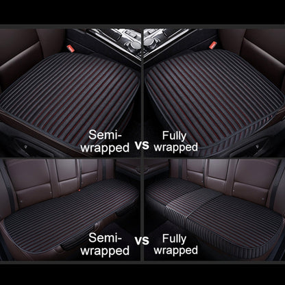 3 in 1 Car Seat Cushion Free Binding Half Inclusive Seat Mat Set (Coffee) - Seat Accessories by PMC Jewellery | Online Shopping South Africa | PMC Jewellery | Buy Now Pay Later Mobicred