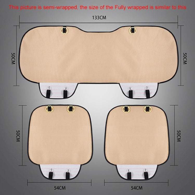 3 in 1 Car Seat Cushion Free Binding All Inclusive Seat Mat Set (Red) - Seat Accessories by PMC TechLife | Online Shopping South Africa | PMC TechLife | Buy Now Pay Later Mobicred