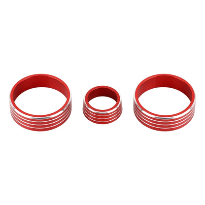 3 PCS Car Aluminum Alloy Air Conditioner Knob Case for Honda VEZEL / XR-V / Fit / GIENIA / City(Red) - Decoration Rings by PMC Jewellery | Online Shopping South Africa | PMC Jewellery | Buy Now Pay Later Mobicred