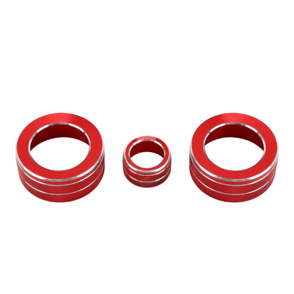 3 PCS Car Metal Air Conditioner Knob Case for Honda AVANCIER / URV (Red) - Decoration Rings by PMC Jewellery | Online Shopping South Africa | PMC Jewellery | Buy Now Pay Later Mobicred