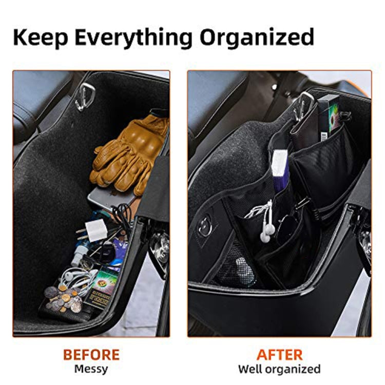 2 PCS Motorcycle Saddle Bags Storage Tool Side Pouch Bags - Bags & Luggages by PMC TechLife | Online Shopping South Africa | PMC TechLife | Buy Now Pay Later Mobicred
