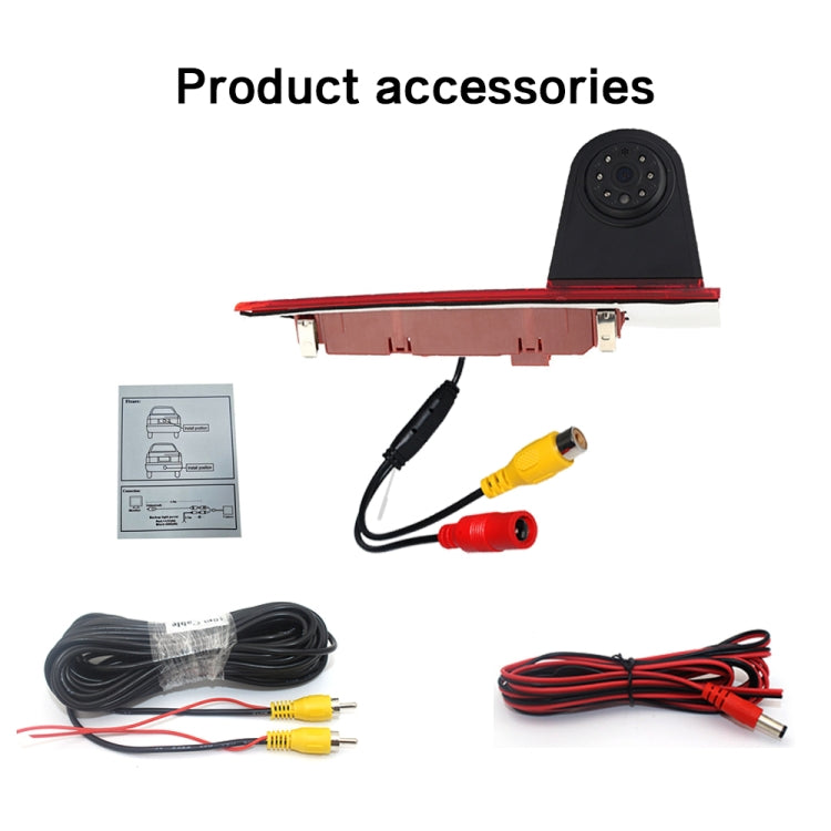 PZ477 Car Waterproof 170 Degree Brake Light View Camera for Ford Transit Custom - Rear View Cameras by PMC TechLife | Online Shopping South Africa | PMC TechLife | Buy Now Pay Later Mobicred