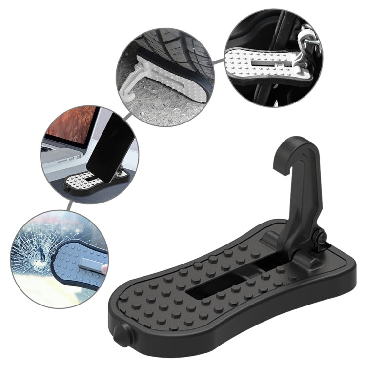 Multi-functional Car Door Sill Step Pedals Pads with Safety Hammer(Black) - Foot Pedal by PMC Jewellery | Online Shopping South Africa | PMC Jewellery | Buy Now Pay Later Mobicred