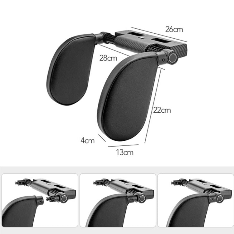 A03 Adjustable Car Auto U-shaped Memory Foam Neck Rest Cushion Seat Pillow (Black) - Seat Accessories by PMC TechLife | Online Shopping South Africa | PMC TechLife | Buy Now Pay Later Mobicred