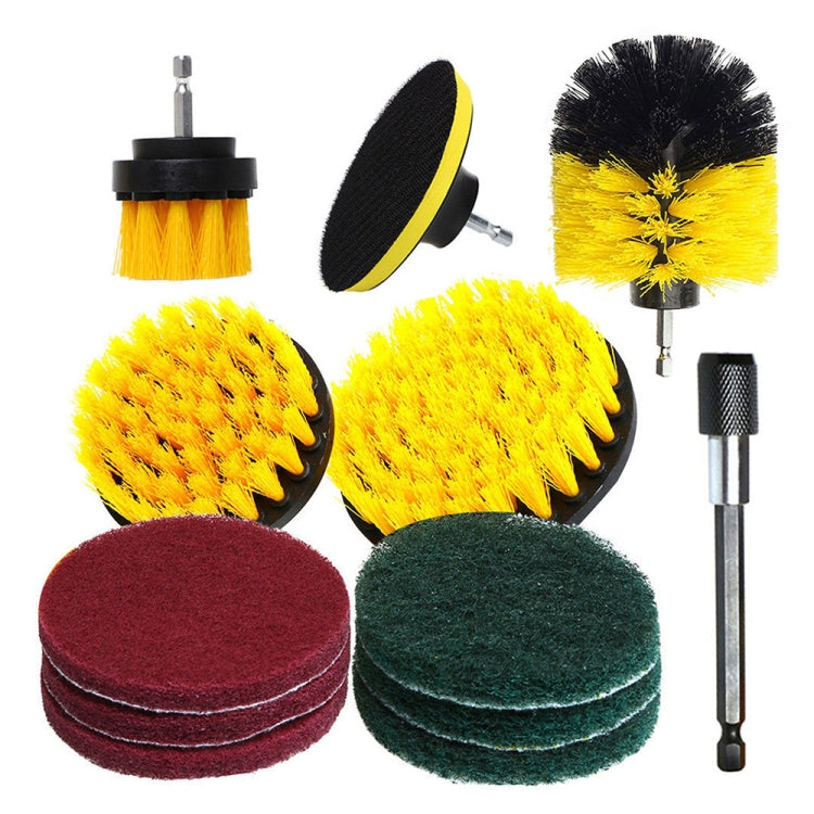 12 in 1 Floor Wall Window Glass Cleaning Descaling Electric Drill Brush Head Set, Random Color Delivery - Sponges, Cloths & Brushes by PMC Jewellery | Online Shopping South Africa | PMC Jewellery | Buy Now Pay Later Mobicred