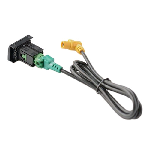 Car Center Console CD Reserved Position Modified USB Port 3.3x2.3cm + Cable Wiring Harness for Volkswagen / Audi / Skoda, Cable Length: 1m - Car Switches by PMC Jewellery | Online Shopping South Africa | PMC Jewellery | Buy Now Pay Later Mobicred