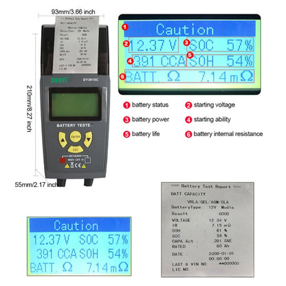 DUOYI DY3015C Car 24V Battery Tester - Electronic Test by DUOYI | Online Shopping South Africa | PMC Jewellery | Buy Now Pay Later Mobicred