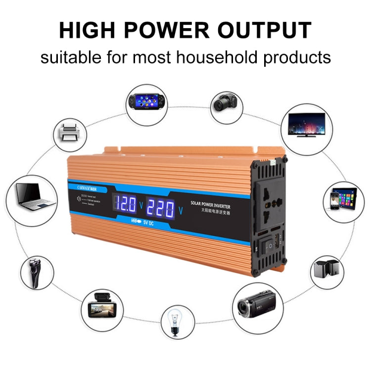 Carmaer Modified Sine Wave 48V to 220V 500W Car Multi-function Double Digital Display Inverter Household Power Converter - Modified Square Wave by PMC TechLife | Online Shopping South Africa | PMC TechLife | Buy Now Pay Later Mobicred