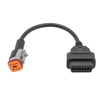 6Pin Motorcycles OBD2 Conversion Cable OBDII Diagnostic Adapter Cable for Harley Davidson - Cables & Connectors by PMC Jewellery | Online Shopping South Africa | PMC Jewellery | Buy Now Pay Later Mobicred