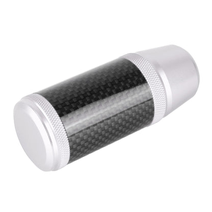 Universal Car Carbon Fiber Metal Gear Shift Knob (Silver) - Shift Knob by PMC Jewellery | Online Shopping South Africa | PMC Jewellery | Buy Now Pay Later Mobicred