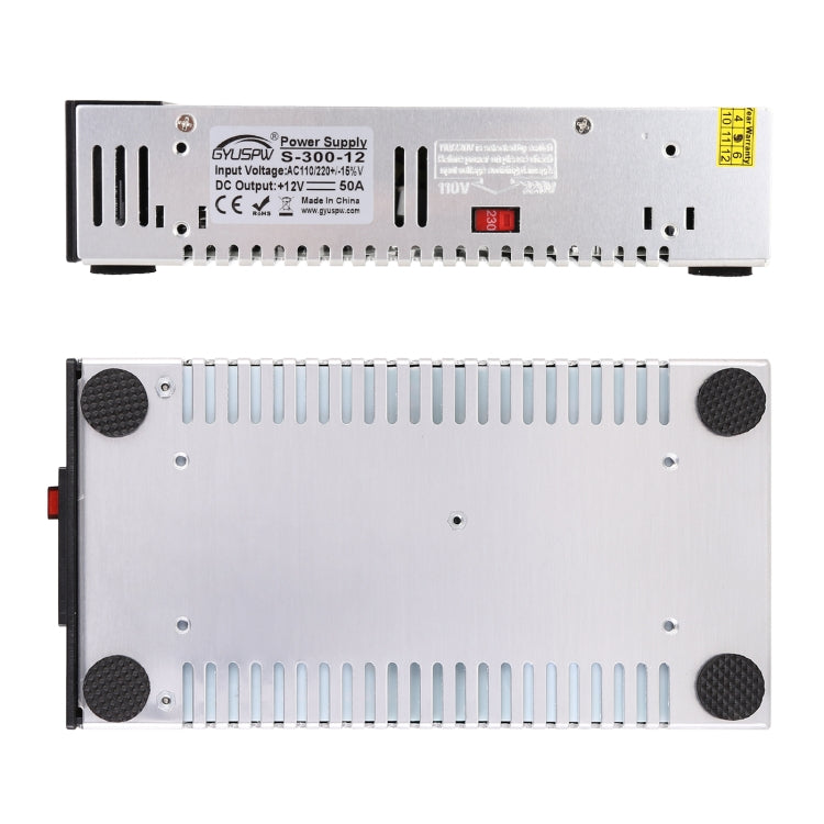 S-300-12 DC12V 300W 25A DIY Regulated DC Switching Power Supply Power Step-down Transformer with Clip, EU Plug - free shipping - PMC TechLife - Order now!