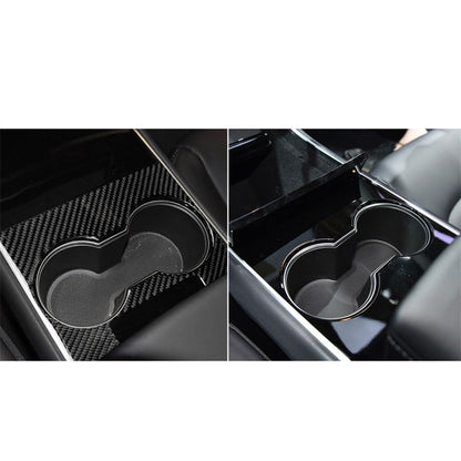 3 PCS Carbon Fiber Car Central Control Decorative Sticker for Tesla Model 3 - Car Interior Mouldings by PMC Jewellery | Online Shopping South Africa | PMC Jewellery | Buy Now Pay Later Mobicred