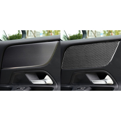 2 PCS / Set Carbon Fiber Car A Front Door Panel Decorative Sticker for Mercedes-Benz B-Class 2019,Left and Right Drive Universal - Car Interior Mouldings by PMC Jewellery | Online Shopping South Africa | PMC Jewellery | Buy Now Pay Later Mobicred