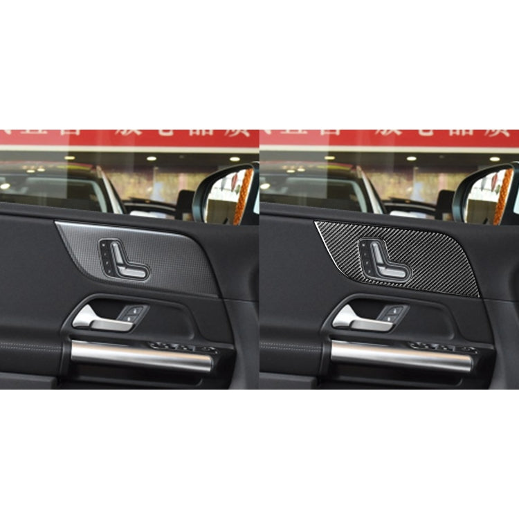 6 PCS / Set Carbon Fiber Car B Front Door Panel Decorative Sticker for Mercedes-Benz B-Class 2019,Left Drive - Car Interior Mouldings by PMC Jewellery | Online Shopping South Africa | PMC Jewellery | Buy Now Pay Later Mobicred