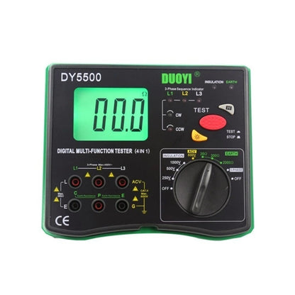 DUOYI DY5500 Car 4 in 1 Digital Multifunction Resistance Tester Insulation Earth Multimeter - Electronic Test by DUOYI | Online Shopping South Africa | PMC Jewellery | Buy Now Pay Later Mobicred