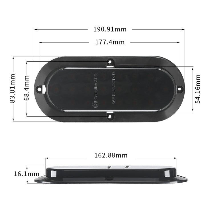 MK-012 20LEDs Dynamic Car Tail Light Signal Lamp Indicator Strobe Flashing Warning Light 12-24V - Clearance Lights by PMC TechLife | Online Shopping South Africa | PMC TechLife | Buy Now Pay Later Mobicred
