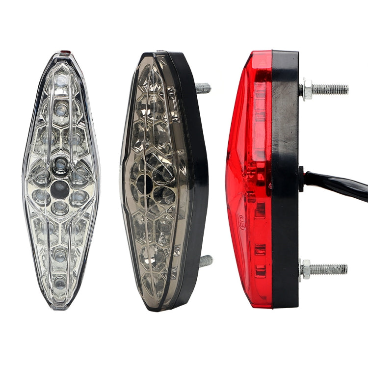 2 PCS KC-WD-NEW-3X Motorcycle LED Brake Light Running Lamp (Transparent) - Signal Lights by PMC Jewellery | Online Shopping South Africa | PMC Jewellery | Buy Now Pay Later Mobicred