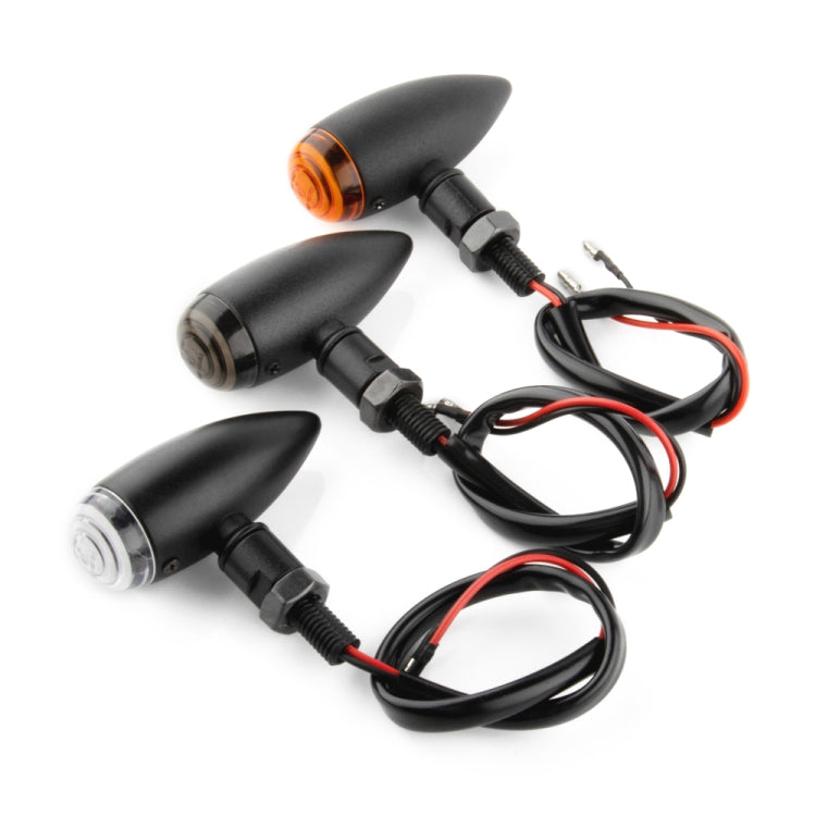2 PCS KC805 Motorcycle Retro Metal Turn Signal Light (Yellow) - Turn Signal by PMC TechLife | Online Shopping South Africa | PMC TechLife