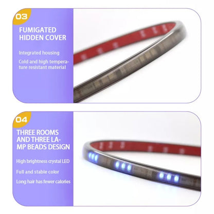 Z06-60CM 60cm DC12V-24V Car Front Grille LED RGB Daytime Running Lights Strip Colorful Lamp - Running Lights by PMC Jewellery | Online Shopping South Africa | PMC Jewellery | Buy Now Pay Later Mobicred