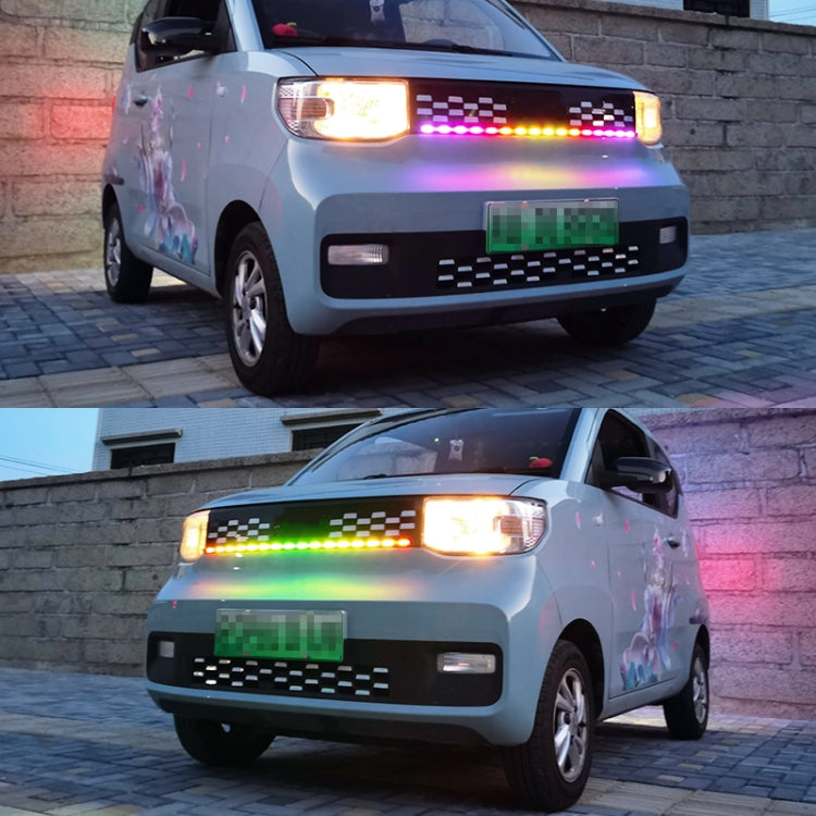 Z06-60CM 60cm DC12V-24V Car Front Grille LED RGB Daytime Running Lights Strip Colorful Lamp - Running Lights by PMC Jewellery | Online Shopping South Africa | PMC Jewellery | Buy Now Pay Later Mobicred