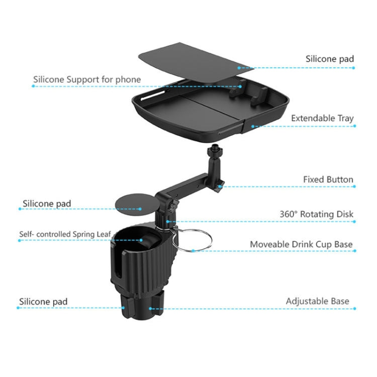 Car Beverage Table Food Rack Mobile Phone Holder - Car Holders by PMC Jewellery | Online Shopping South Africa | PMC Jewellery | Buy Now Pay Later Mobicred