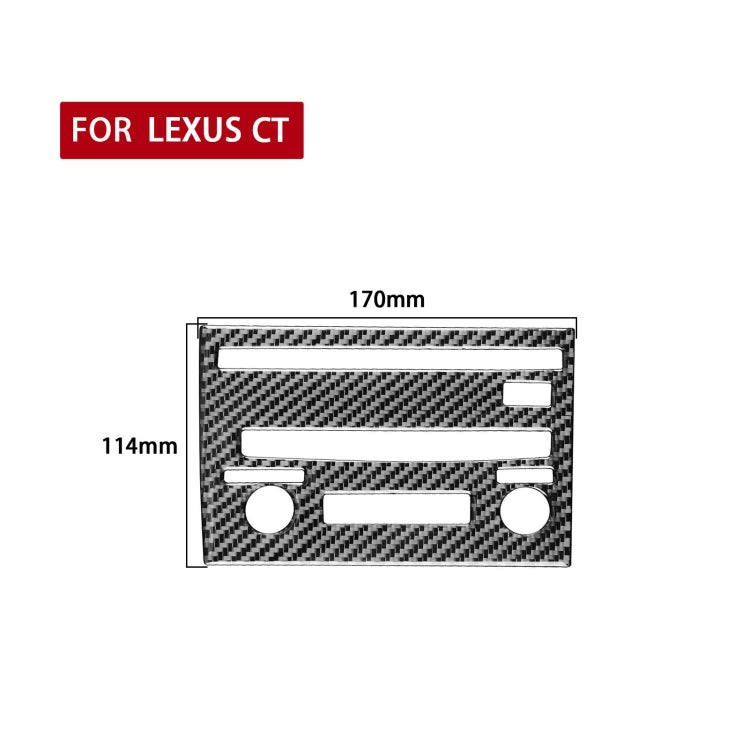 Car Carbon Fiber CD Panel C Decorative Sticker for Lexus CT 2011-2017, Right Drive - Car Interior Mouldings by PMC Jewellery | Online Shopping South Africa | PMC Jewellery | Buy Now Pay Later Mobicred