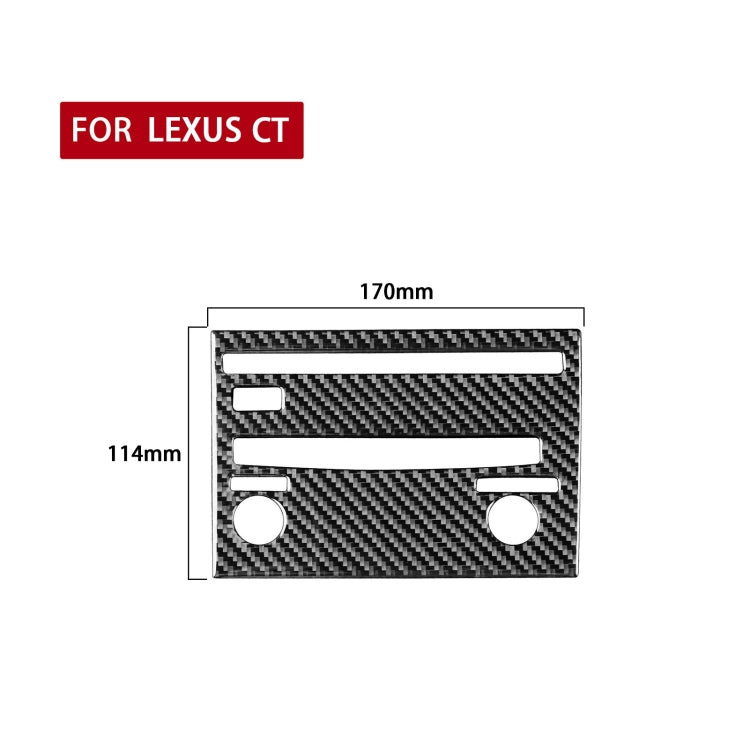 Car Carbon Fiber CD Panel B Decorative Sticker for Lexus CT 2011-2017, Left Drive - Car Interior Mouldings by PMC Jewellery | Online Shopping South Africa | PMC Jewellery | Buy Now Pay Later Mobicred