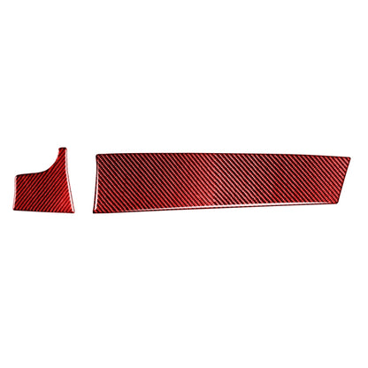 Car Carbon Fiber Central Control Instrument Decorative Sticker for Porsche Panamera, Left Drive (Red) - Car Interior Mouldings by PMC Jewellery | Online Shopping South Africa | PMC Jewellery | Buy Now Pay Later Mobicred