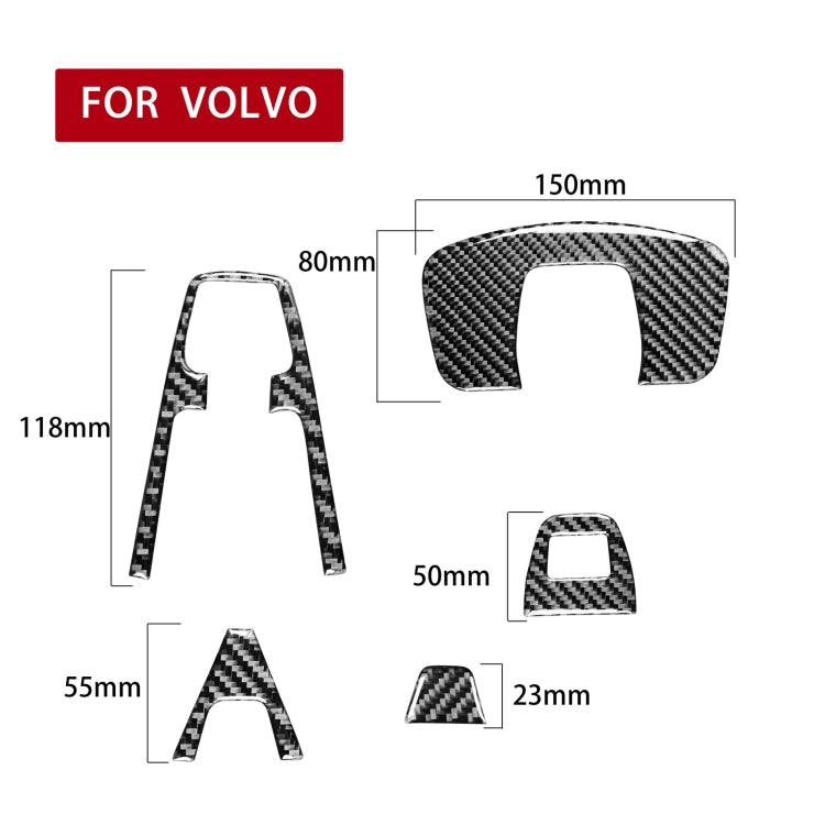 Car Carbon Fiber Reading Light B Decorative Sticker for Volvo XC90 2003-2014, Left and Right Drive Universal - Car Interior Mouldings by PMC Jewellery | Online Shopping South Africa | PMC Jewellery | Buy Now Pay Later Mobicred