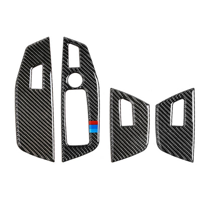 Car Carbon Fiber Window Glass Control Panel 3-color Decorative Sticker for BMW G01 X3 2018-2020 / G02 X4 2019-2020, Left Drive - Car Interior Mouldings by PMC Jewellery | Online Shopping South Africa | PMC Jewellery | Buy Now Pay Later Mobicred