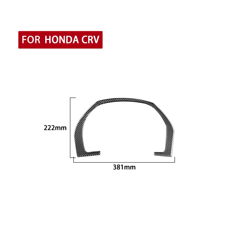 Carbon Fiber Car Dashboard Frame Decorative Sticker for Honda CRV 2007-2011,Left and Right Drive Universal - Car Interior Mouldings by PMC Jewellery | Online Shopping South Africa | PMC Jewellery | Buy Now Pay Later Mobicred