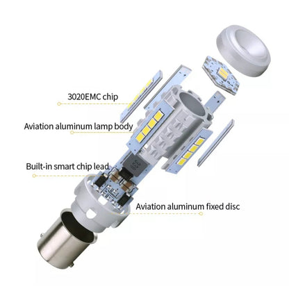 2pcs 1156 IC12-28V / 16.68W / 1.39A Car 3020EMC-26 Constant Current Wide Voltage Turn Signal Light (Yellow Light) - Arrow Turn Lights by PMC Jewellery | Online Shopping South Africa | PMC Jewellery | Buy Now Pay Later Mobicred