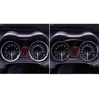 4 PCS Car Carbon Fiber Speedometer Decorative Sticker for Mitsubishi Lancer EVO 2008-2015, Left and Right Drive Universal - Car Interior Mouldings by PMC Jewellery | Online Shopping South Africa | PMC Jewellery | Buy Now Pay Later Mobicred