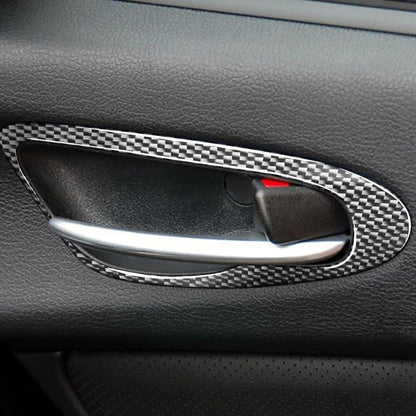 2 PCS Car Carbon Fiber Door Handle Decorative Sticker for Mazda RX8 2004-2008, Left and Right Drive Universal - Car Interior Mouldings by PMC Jewellery | Online Shopping South Africa | PMC Jewellery | Buy Now Pay Later Mobicred