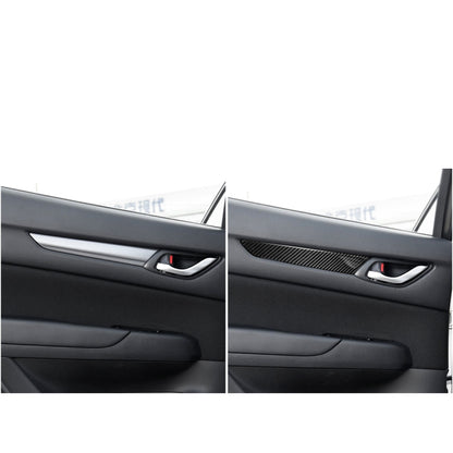 Car Carbon Fiber Door Panel Decorative Sticker for Mazda CX-5 2017-2018, Left and Right Drive Universal - Car Interior Mouldings by PMC Jewellery | Online Shopping South Africa | PMC Jewellery | Buy Now Pay Later Mobicred