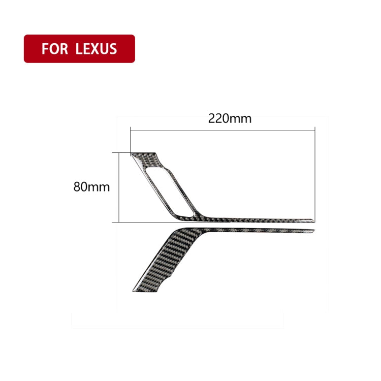 Car Carbon Fiber Front Door Handle A Decorative Sticker for Lexus RX300 / 270 / 200T / 450h 2016-2019, Right Drive - Car Interior Mouldings by PMC Jewellery | Online Shopping South Africa | PMC Jewellery | Buy Now Pay Later Mobicred