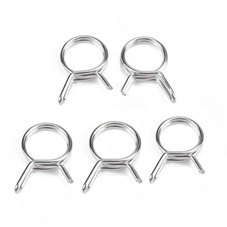 20 PCS Double Wire Spring Tube Clamp Water Pipe Clamps, Size: 9mm - Booster Cable & Clip by PMC Jewellery | Online Shopping South Africa | PMC Jewellery | Buy Now Pay Later Mobicred