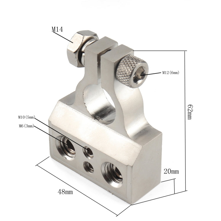 2 PCS Positive and Negative Car Metal Battery Connectors Terminals Clamps Clips with Kits - Booster Cable & Clip by PMC Jewellery | Online Shopping South Africa | PMC Jewellery | Buy Now Pay Later Mobicred